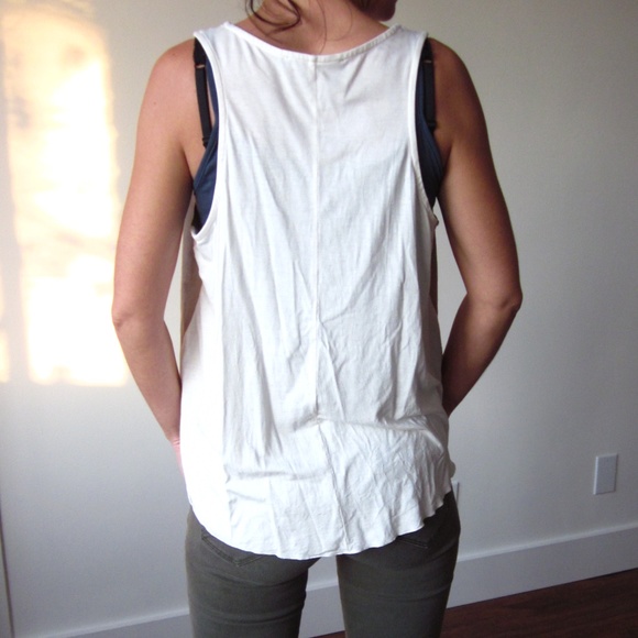 BEDO - Boho Faux Suede Sleeveless Tank Top - Picture 4 of 6